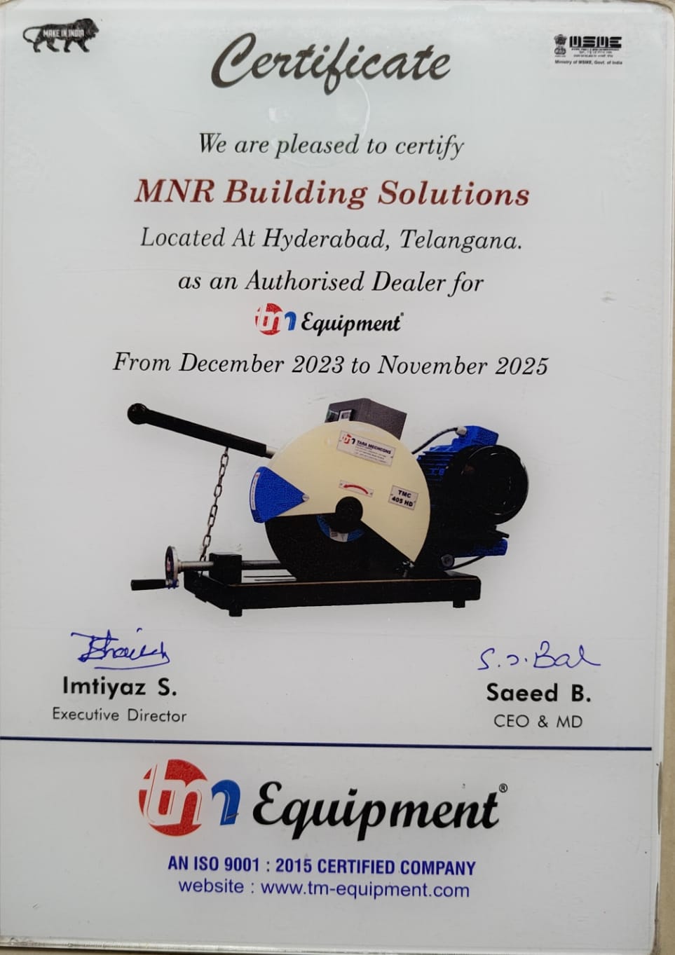 Certificate 2